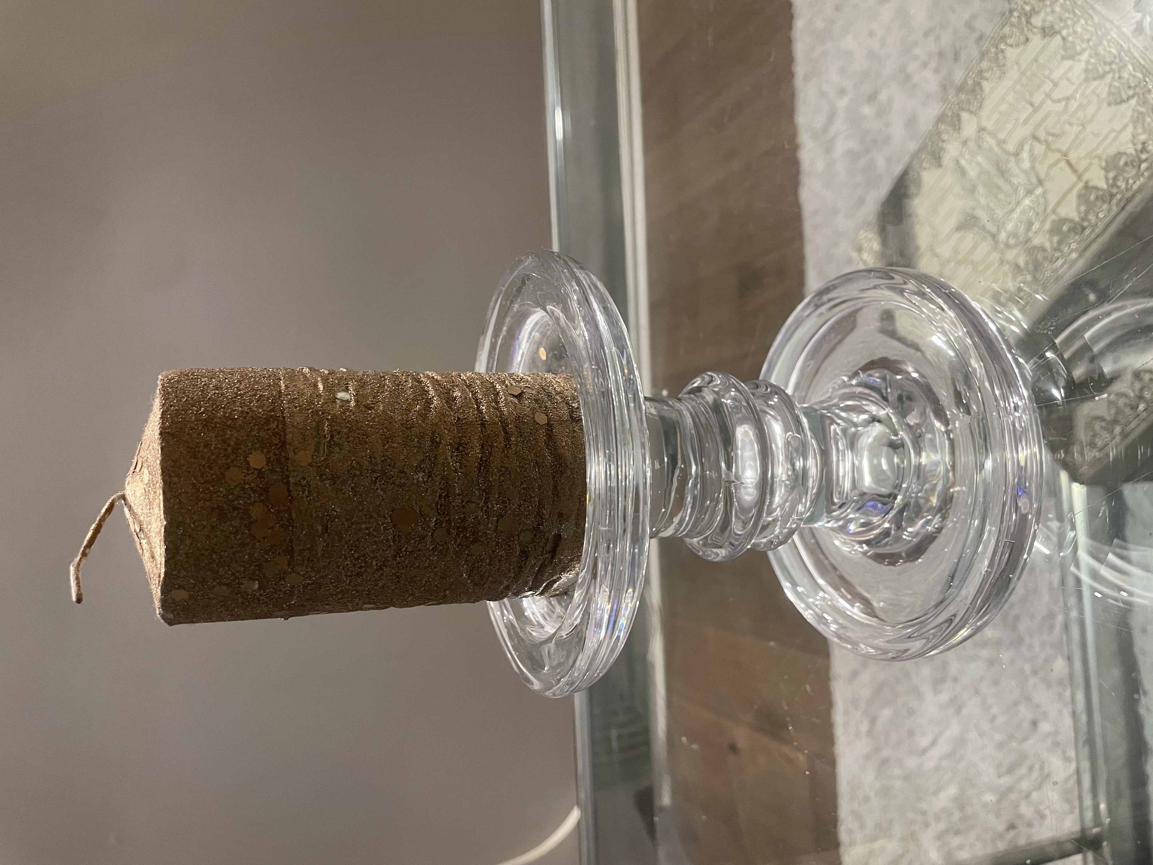 Glass Candle Holder