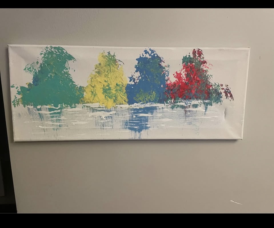 Beautiful Abstract landscaping, painting