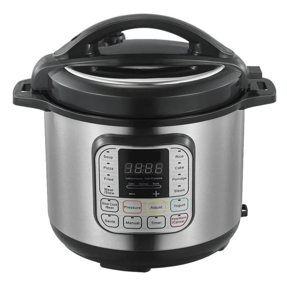 6L Stainless Steel 10 In 1 Multifunctional Silver Crest Pressure Cooker Smart LCD Home Digital Elect